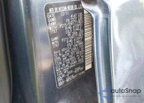 2012 Nissan Juke Sl from USA, damaged, VIN JN8AF5MV6CT113335